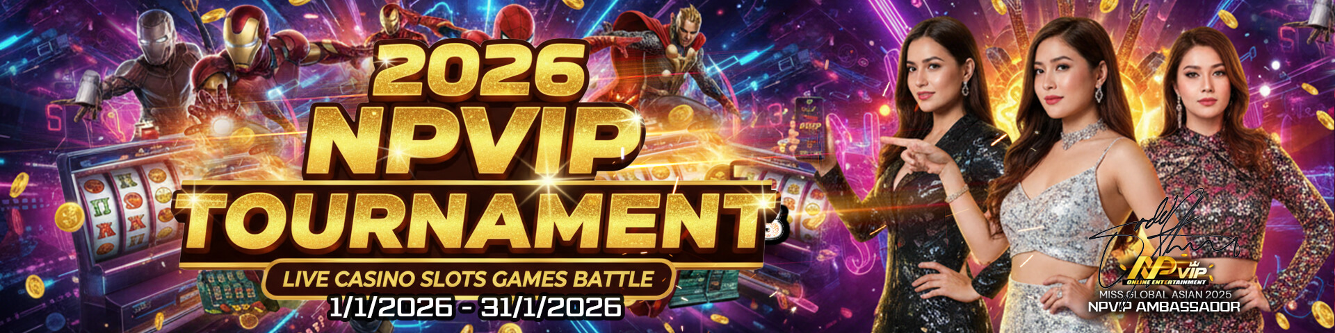 NPVIP live casino and slots tournament
